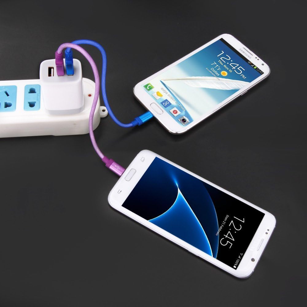 USB Wall Charger, 2Pack Wall Plug 3-Port USB Charging Station 3.1A Power Adapter Multi Port Quick Charger Block Cube for Iphone 17 16 15 14 13 12 11 Pro XS MAX 8 Ipad Samsung Galaxy S25 S24 S23