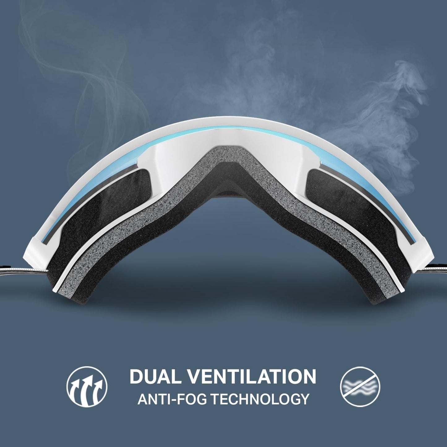 Wildhorn Cristo Ski Goggles Men Women 100% UV Anti-Fog OTG Snowboard Goggles- US Ski Team Official Supplier- Snow Goggles