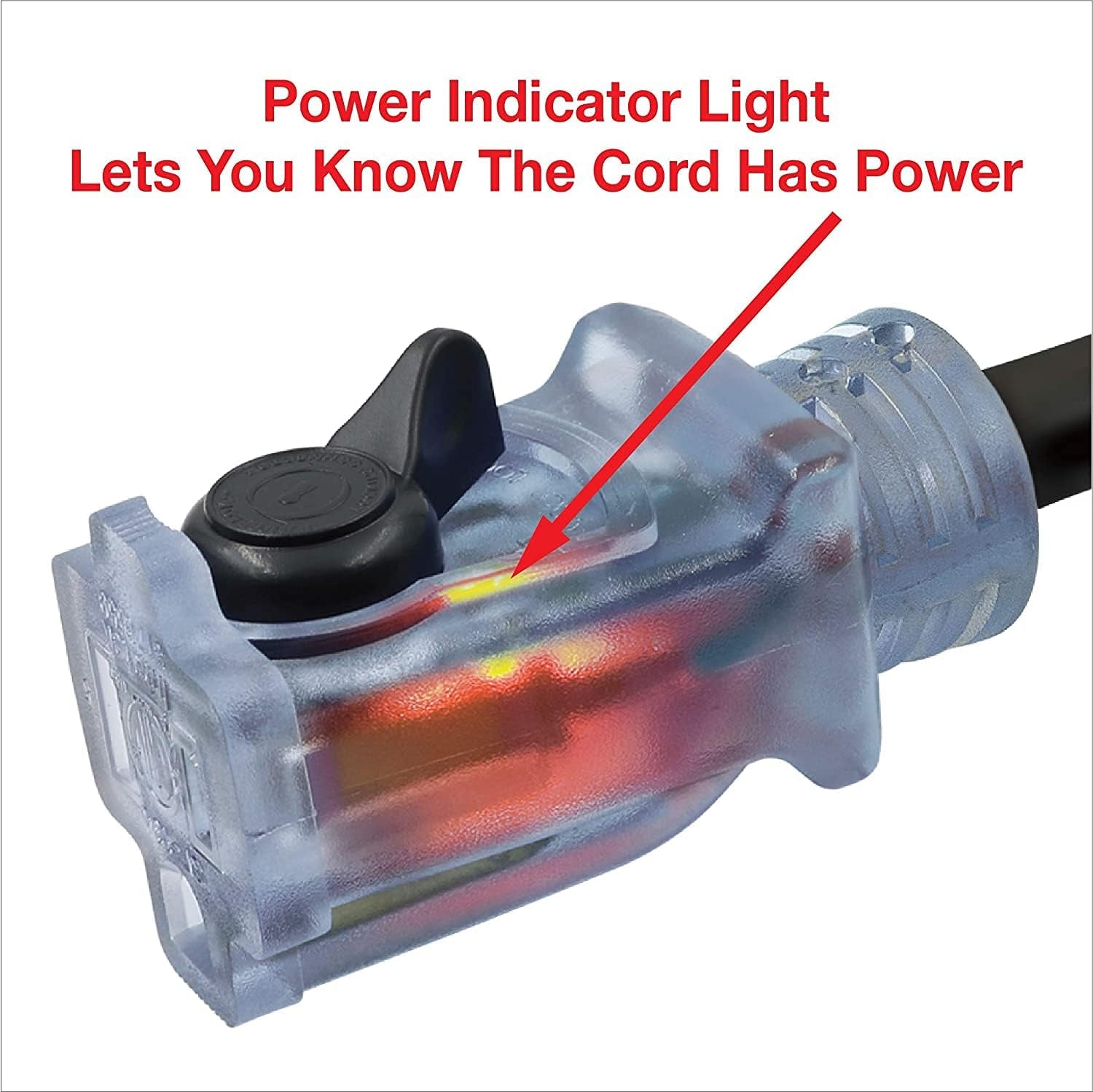 16 Gauge 3Prong Cords (16/3 SJTW & Cord Storage Wheel, Black, 80 Ft - W/Wheel)