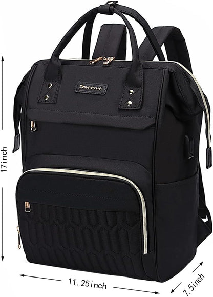 Laptop Backpack 15.6 Inch Casual Daypack Water Resistant Business Travel Backpack for Women Men