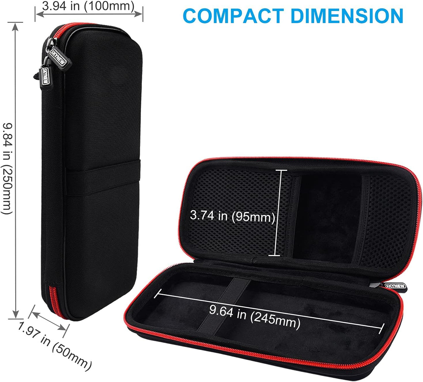 Hard Travel Case Fit for Ravpower 26800/20100/20000Mah, Anker Power Core 26800Mah/Powercore +26800Mah, Dulla M50000 Power Bank 12000Mah, ROMOSS 30000Mah, Lab599 Tx500 Radio by  (Large Black)
