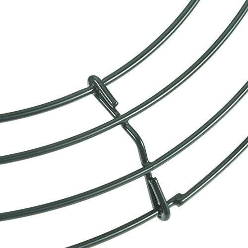 2 Packs of Wire Wreath Frames Green Wire Garland Making Rings for Christmas Decoration(8 Inch)