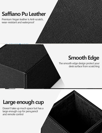 Pen Holder with Wireless Charger, Compatible with Iphone 17/16/15/14/13/12/11/8 Series, Pencil Holder Phone Stand for Desk Home Office, Men Gift Husband Wife Anniversary Dad Birthday Idea Gadget