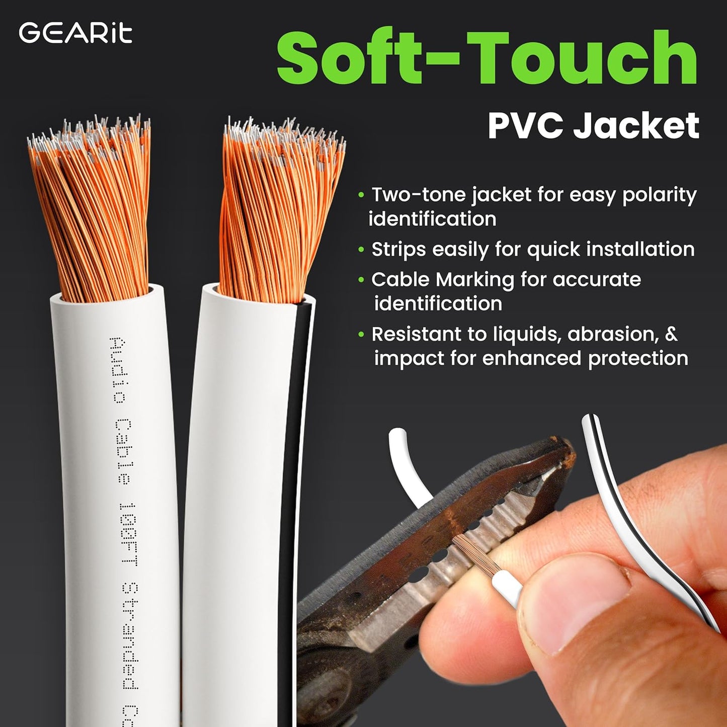 12AWG Speaker Wire,  Pro Series 12 AWG Gauge Speaker Wire Cable (50 Feet / 15.24 Meters) Great Use for Home Theater Speakers and Car Speakers White