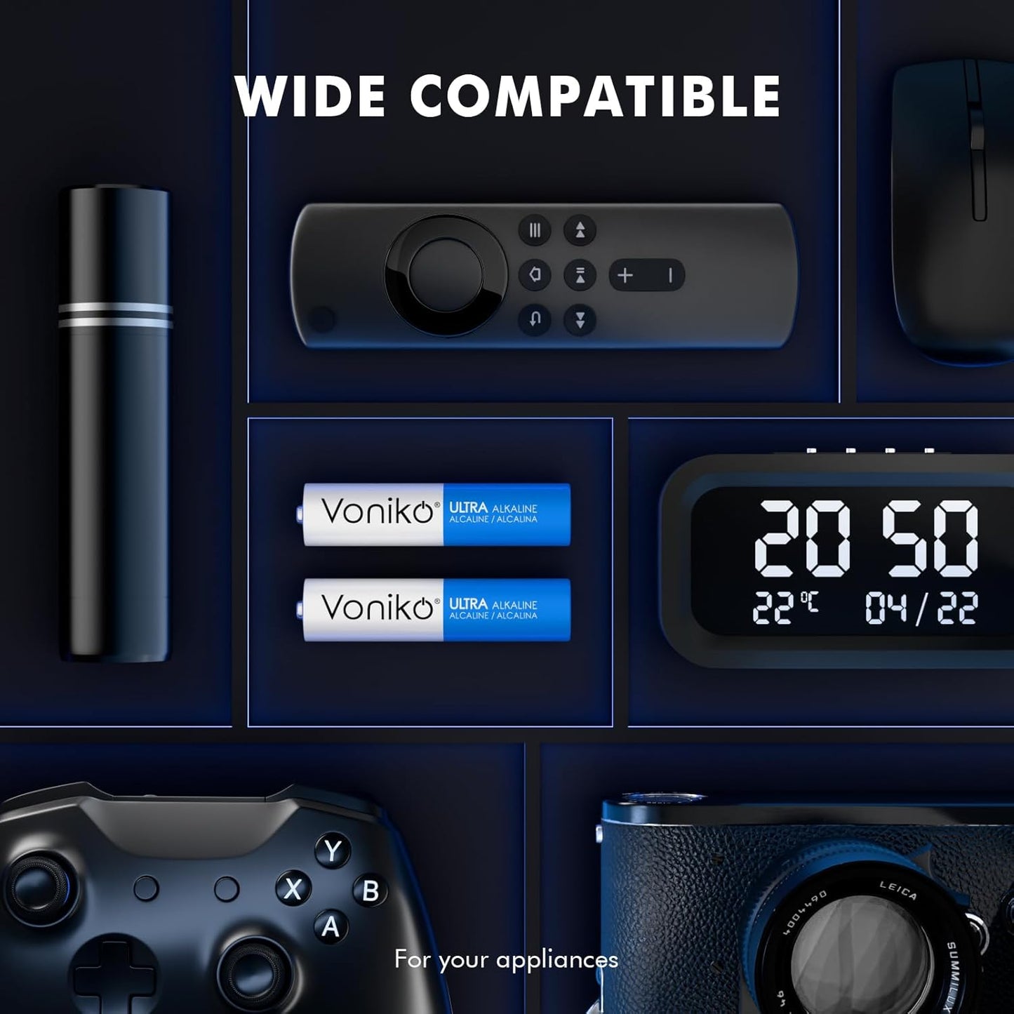 Ultra AAA Batteries 24 Pack - Alkaline Triple a Battery, Ultra Long-Lasting for All Your Devices, 10-Year Shelf Life, Leak-Proof & Mercury-Free