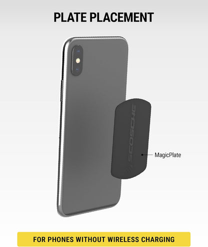 MAGRKI Magicmount Replacement Metal Plate Kit for Phone, Metal Plates for Magnetic Mount Cell Phone Holder for Car, Universal with All Devices and Phone Case, Black