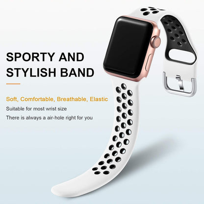 3 Pack Sport Bands Compatible with Apple Watch Band 44Mm 46Mm 45Mm 42Mm 49Mm Men Women,Soft Silicone Breathable Band for Iwatch SE Ultra 3 2 for Iwatch Series 11 10 9 8 7 6 5 4 3 2 1
